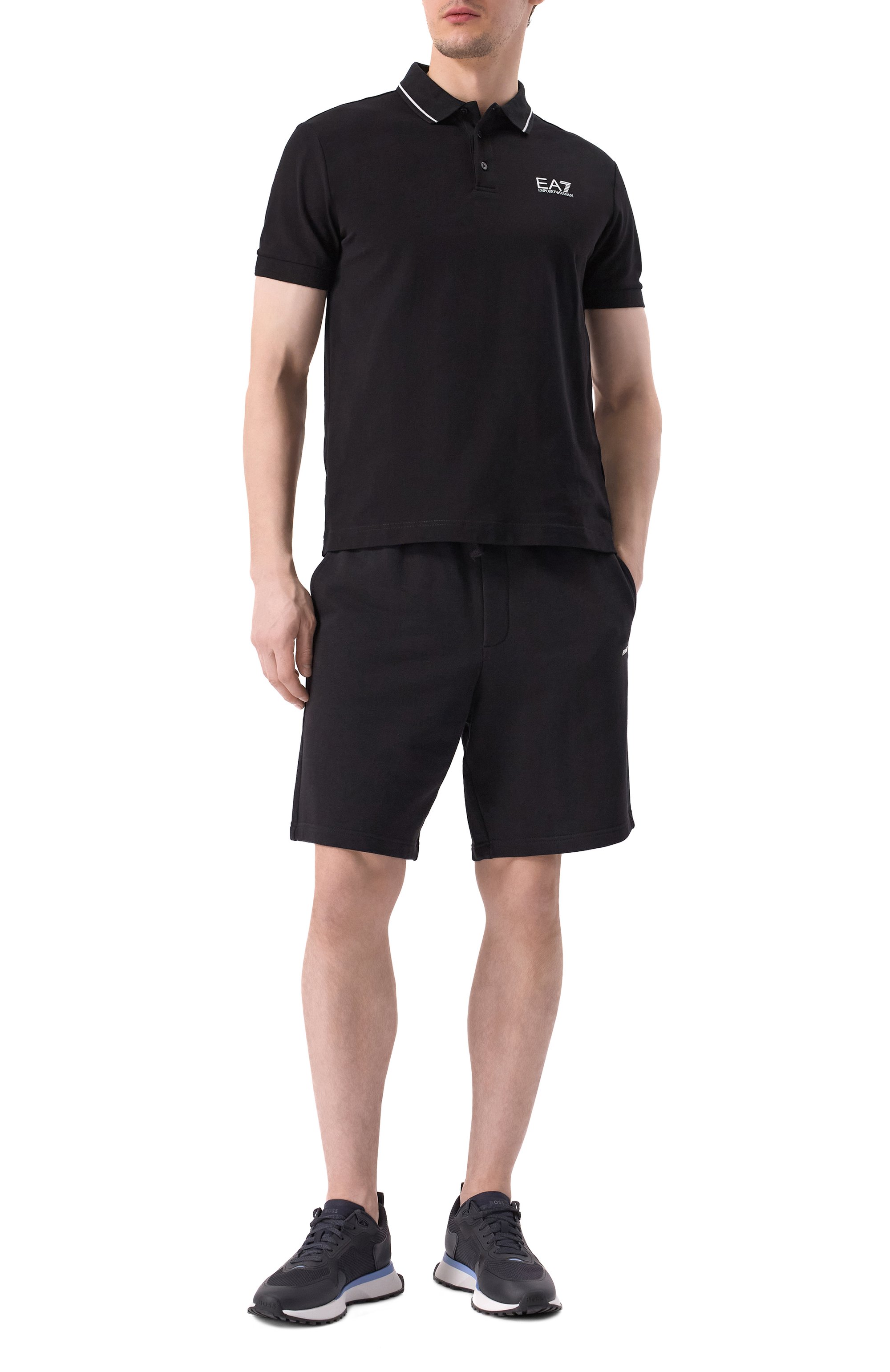 Хлопковое поло EA7, арт. 8NPF16/PJVUZ, фото 2