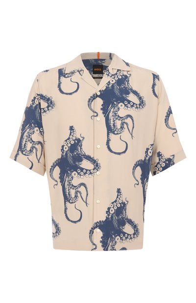 Мужская рубашка из вискозы BOSS ORANGE, арт. 50538280