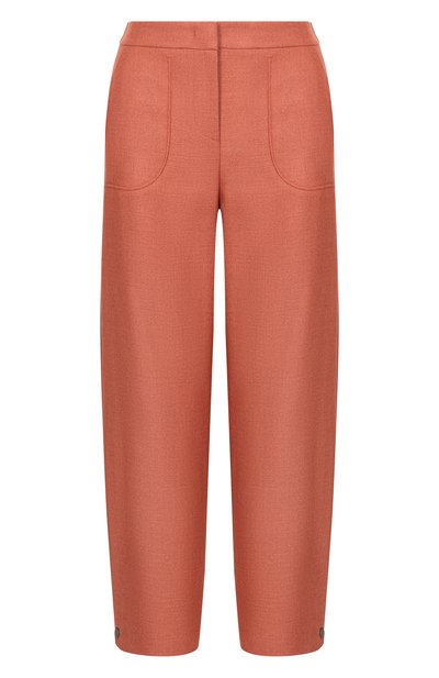 Женские брюки из шелка и шерсти GIORGIO ARMANI, арт. GW002604/TE20034
