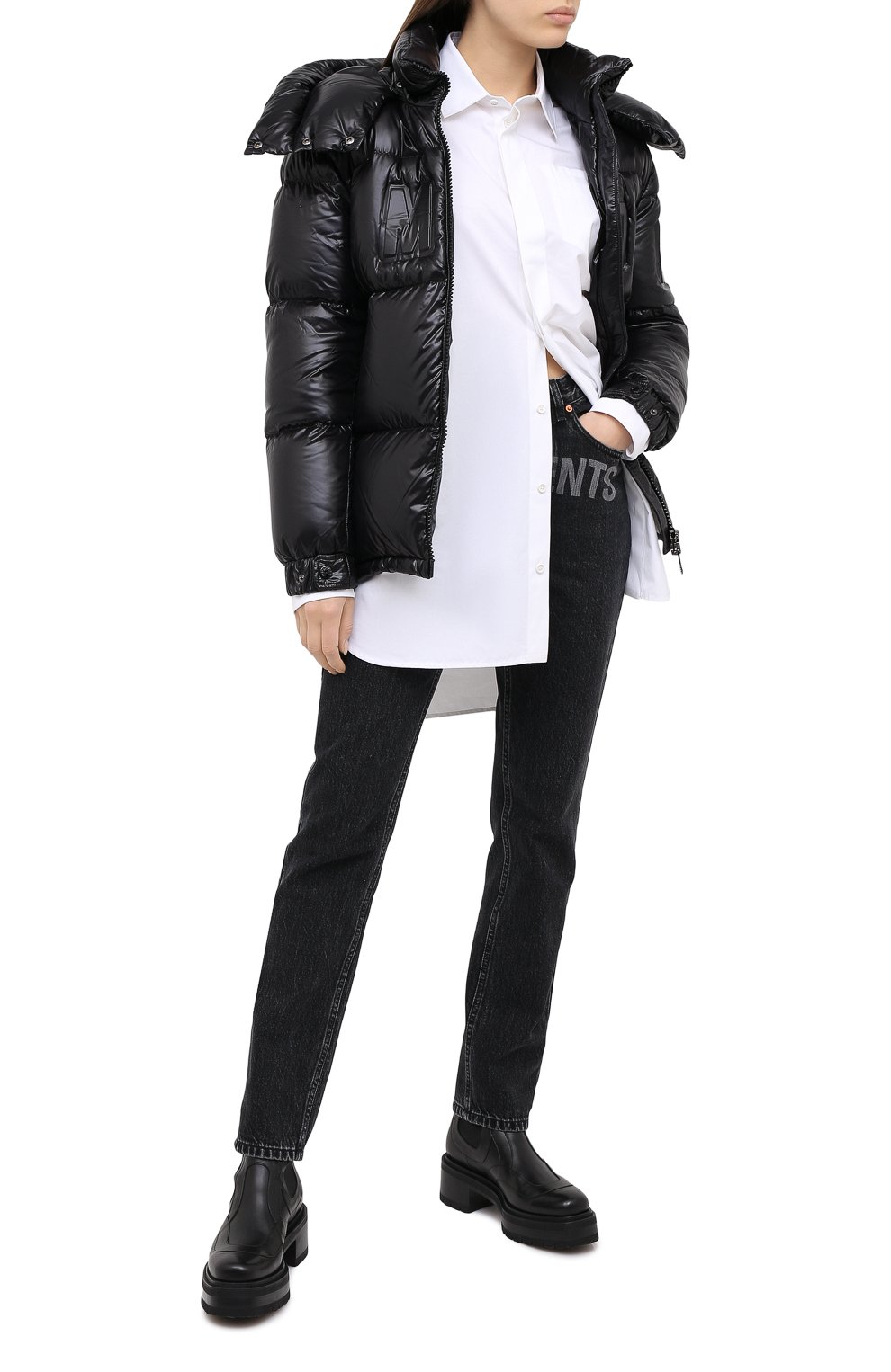 Пуховик MONCLER черного цвета по цене 171000 руб., арт. F2-093-1A52E-40-68991, фото 2 Пуховик MONCLER, арт. F2-093-1A52E-40-68991, фото 2