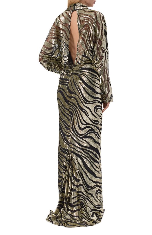 Платье с отделкой пайетками Zuhair Murad FDR25035/TUEM012 Золотой  FDR25035/TUEM012 Фото 3