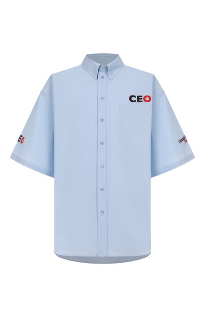 Мужская хлопковая рубашка BALENCIAGA, арт. 839187/TNM60