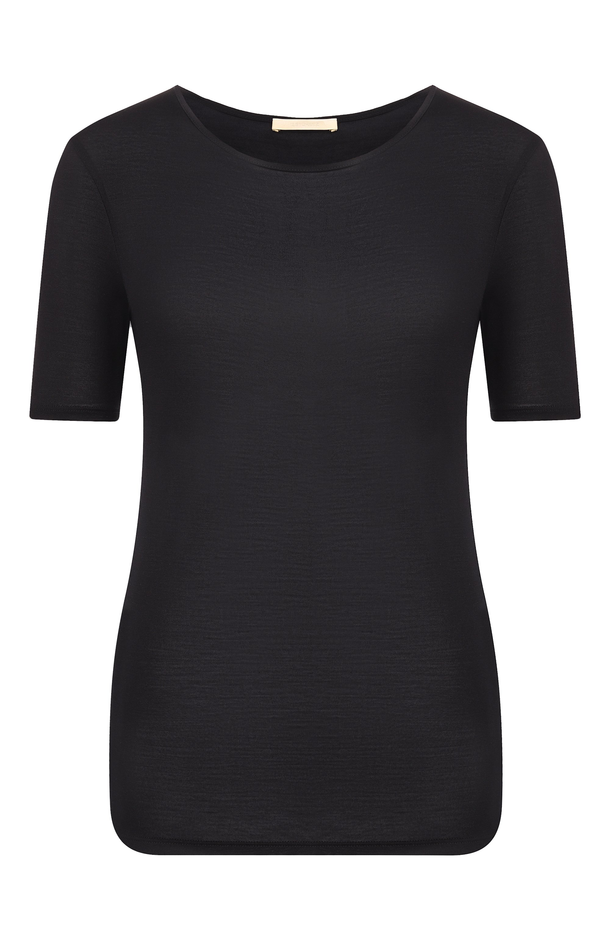 Шелковый топ 12 STOREEZ черного цвета по цене 13000 руб., арт. 136672, фото 1 Шелковый топ 12 STOREEZ, арт. 136672, фото 1