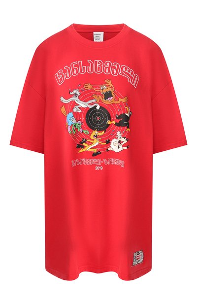 Женская хлопковая футболка VETEMENTS, арт. USS197070/W