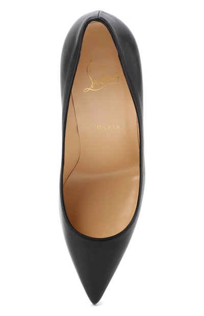 Кожаные туфли kate 100 CHRISTIAN LOUBOUTIN черного цвета по цене 49550 руб., арт. kate 100 nappa shiny, фото 5 Кожаные туфли kate 100 CHRISTIAN LOUBOUTIN, арт. kate 100 nappa shiny, фото 5