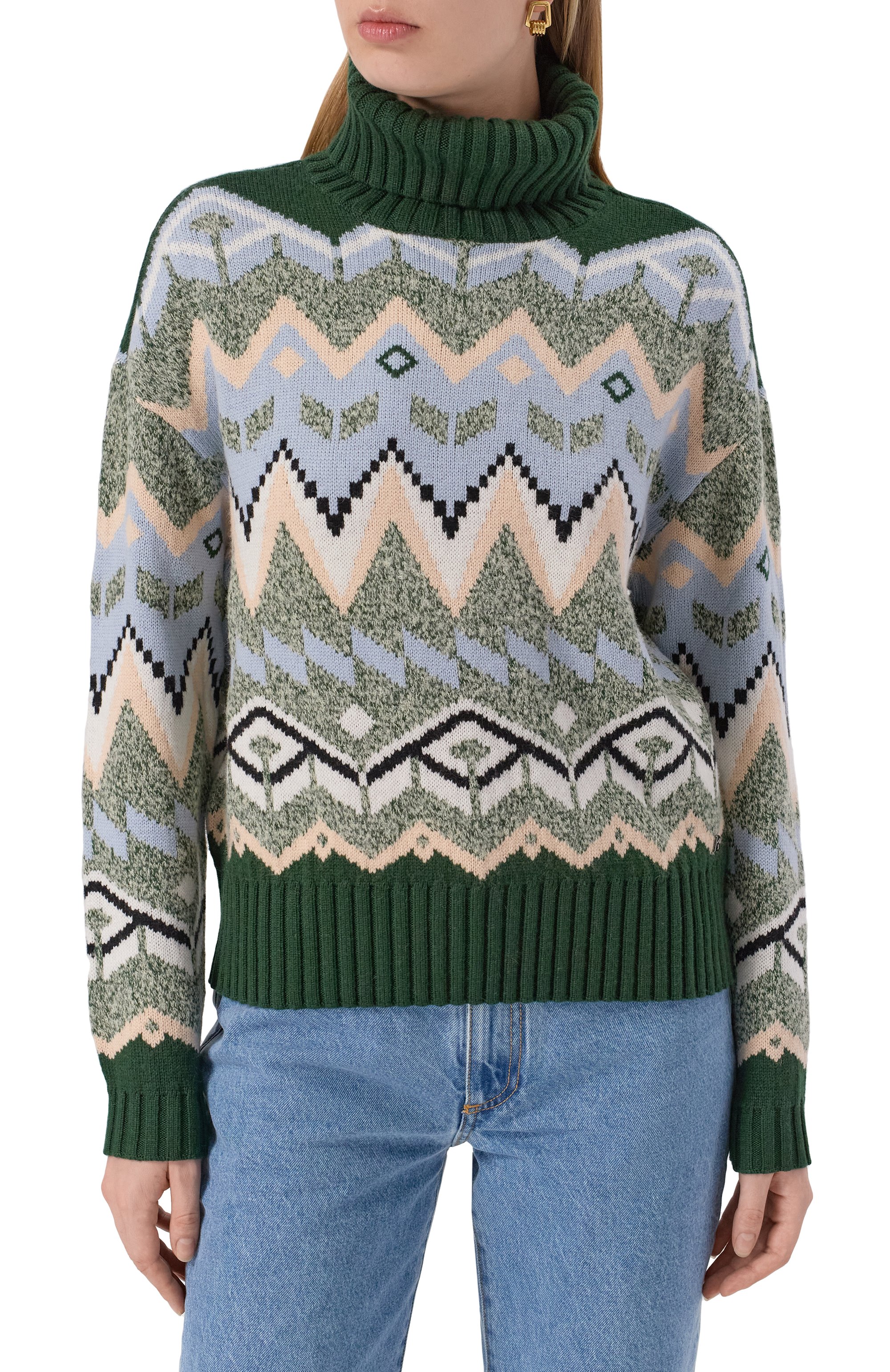 Свитер BOGNER зеленого цвета по цене 48000 руб., арт. 86935256, фото 3 Свитер BOGNER, арт. 86935256, фото 3