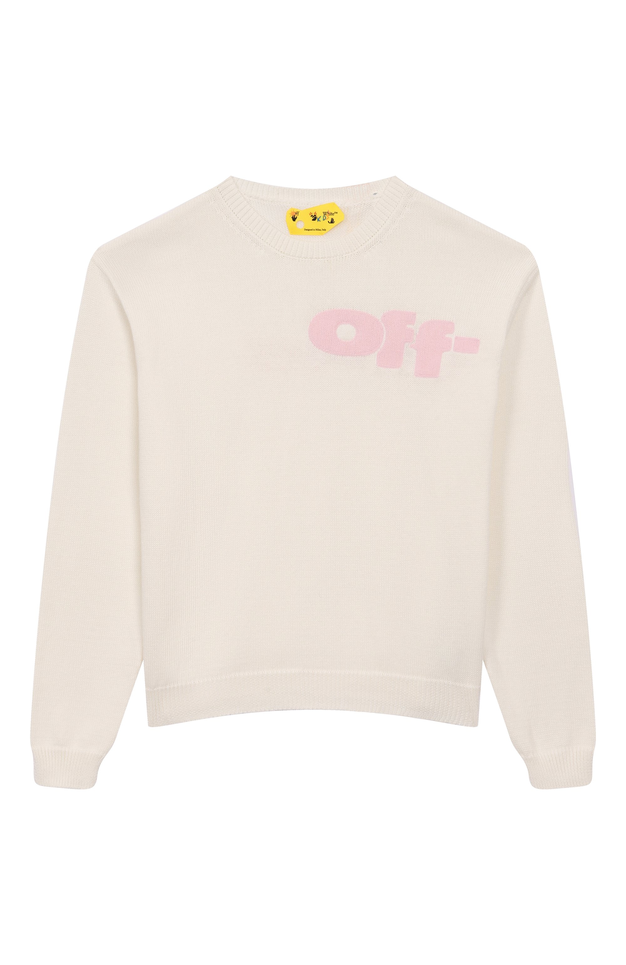 Хлопковый пуловер OFF-WHITE, арт. 0GHE002S25KNI002/12+, фото 1