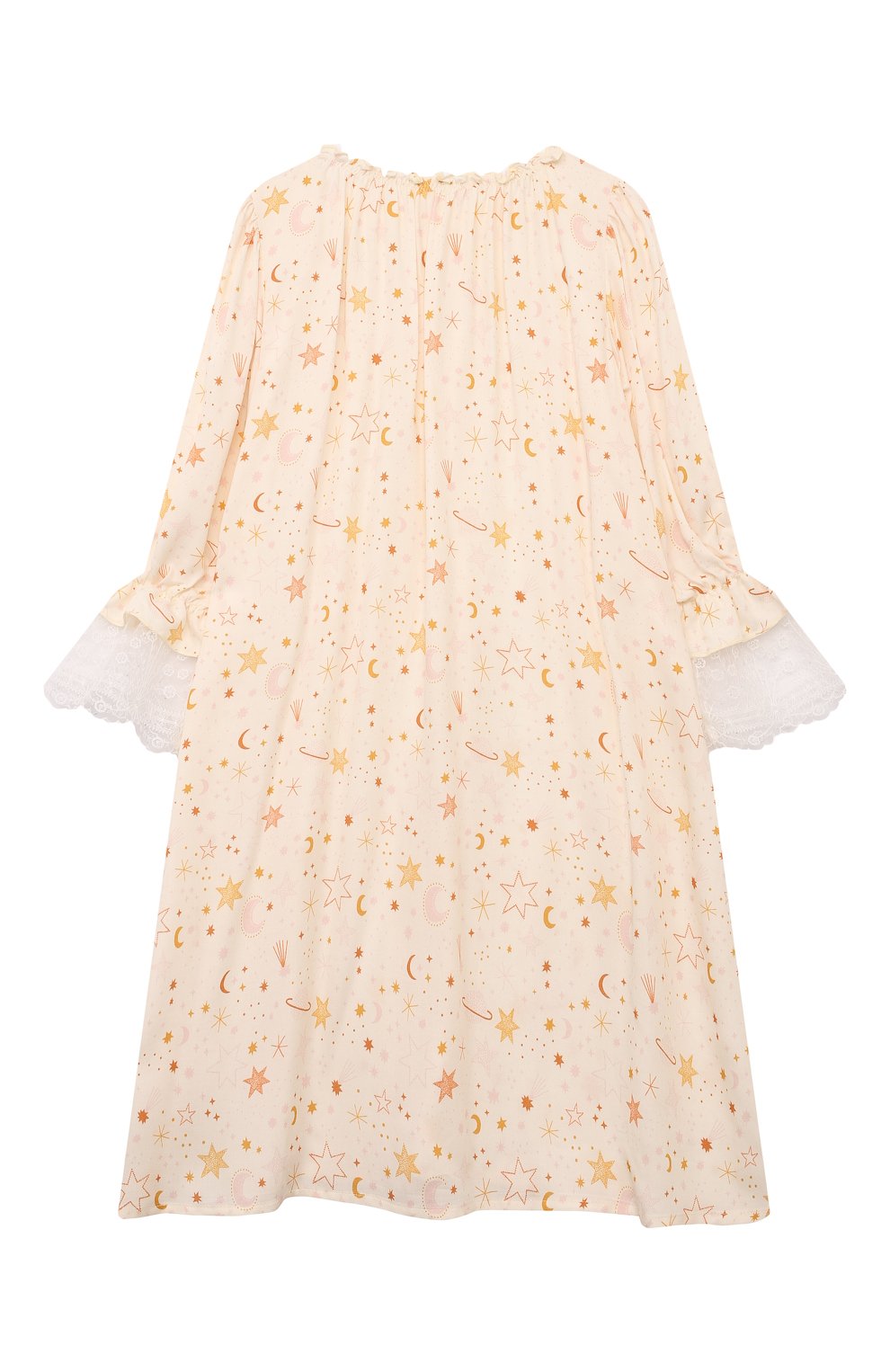 Ночная сорочка из вискозы AMIKI CHILDREN кремового цвета по цене 14600 руб., арт. VICT0RIA, фото 2 Ночная сорочка из вискозы AMIKI CHILDREN, арт. VICT0RIA, фото 2