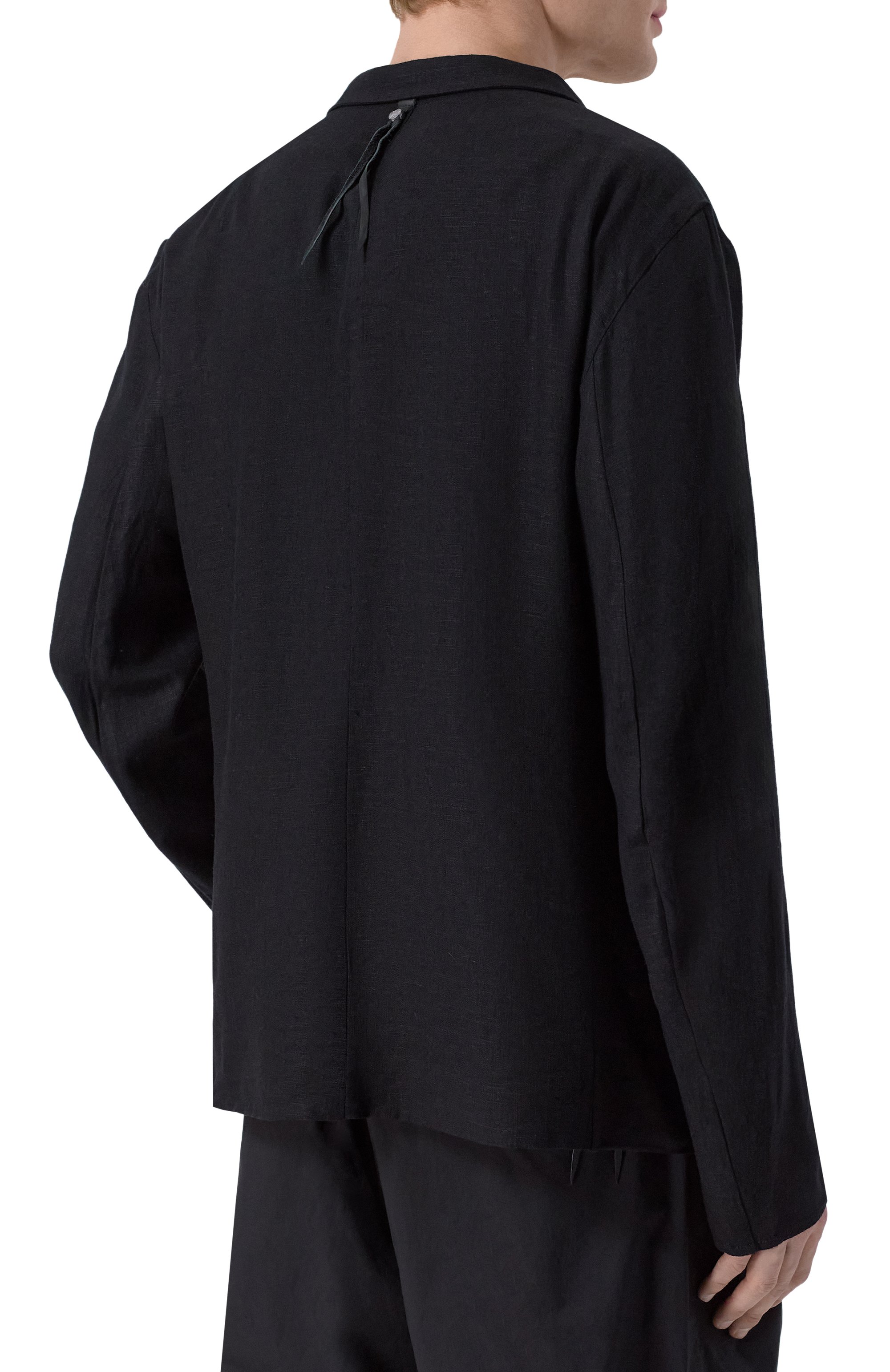 Двусторонний пиджак из вискозы и льна 139DEC, арт. SUT617-BK, фото 4