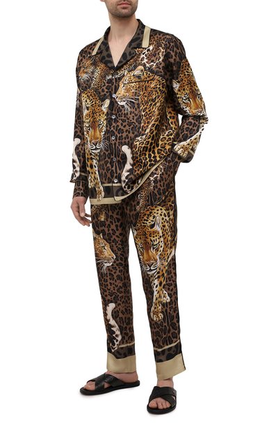 Шелковые домашние брюки DOLCE & GABBANA, арт. GYB0HT/FI16G, фото 2