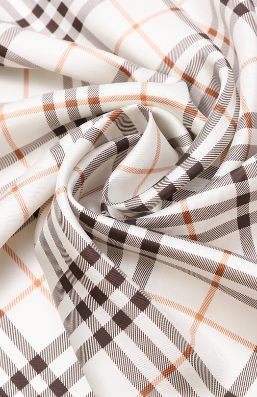 Шелковый платок Burberry 8120319 Кремовый  8120319 Фото 3