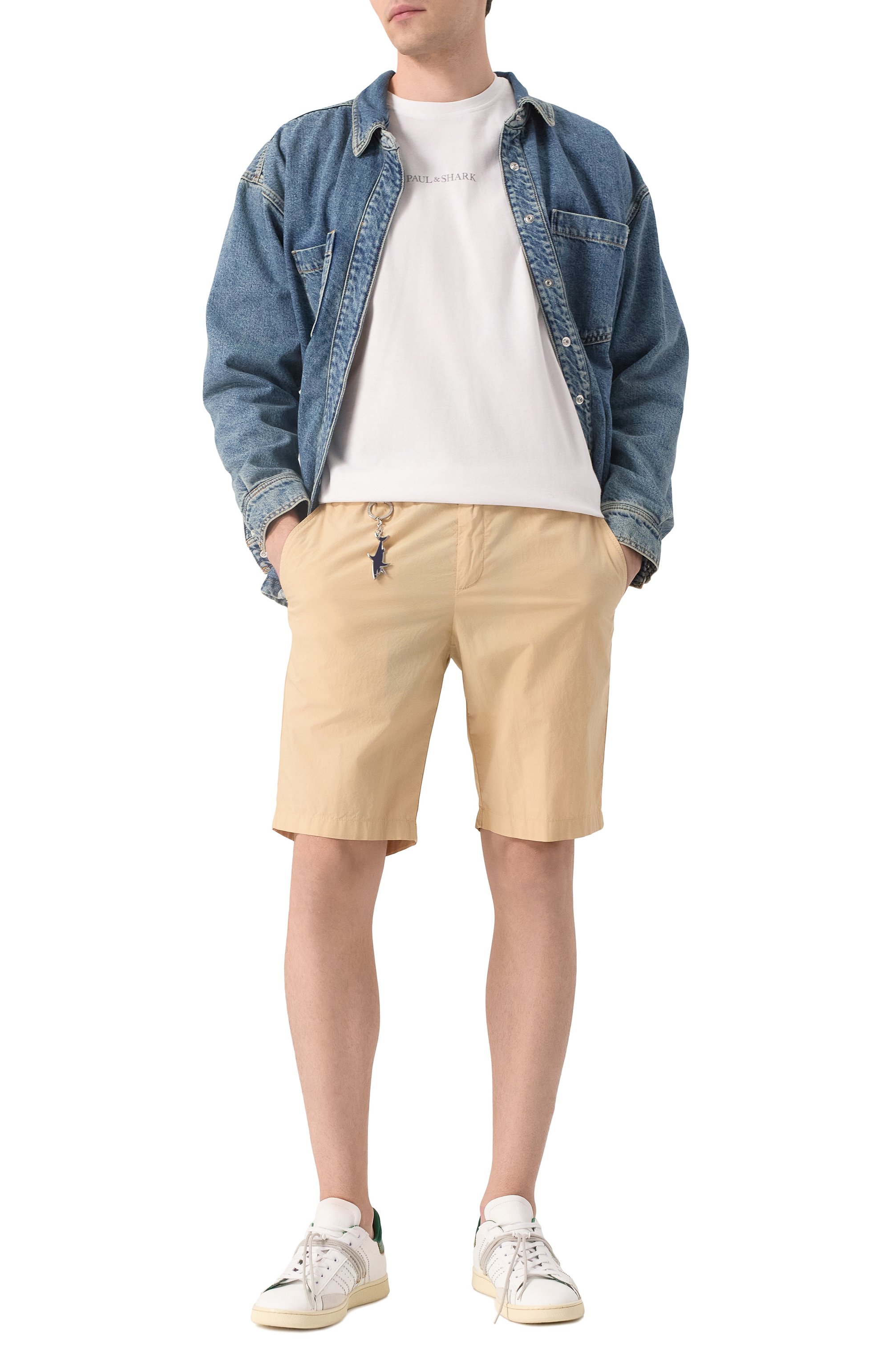 Хлопковые шорты PAUL&SHARK, арт. 25414026, фото 2