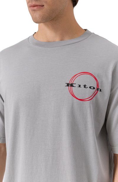 Хлопковая футболка KITON, арт. UMK042101, фото 5