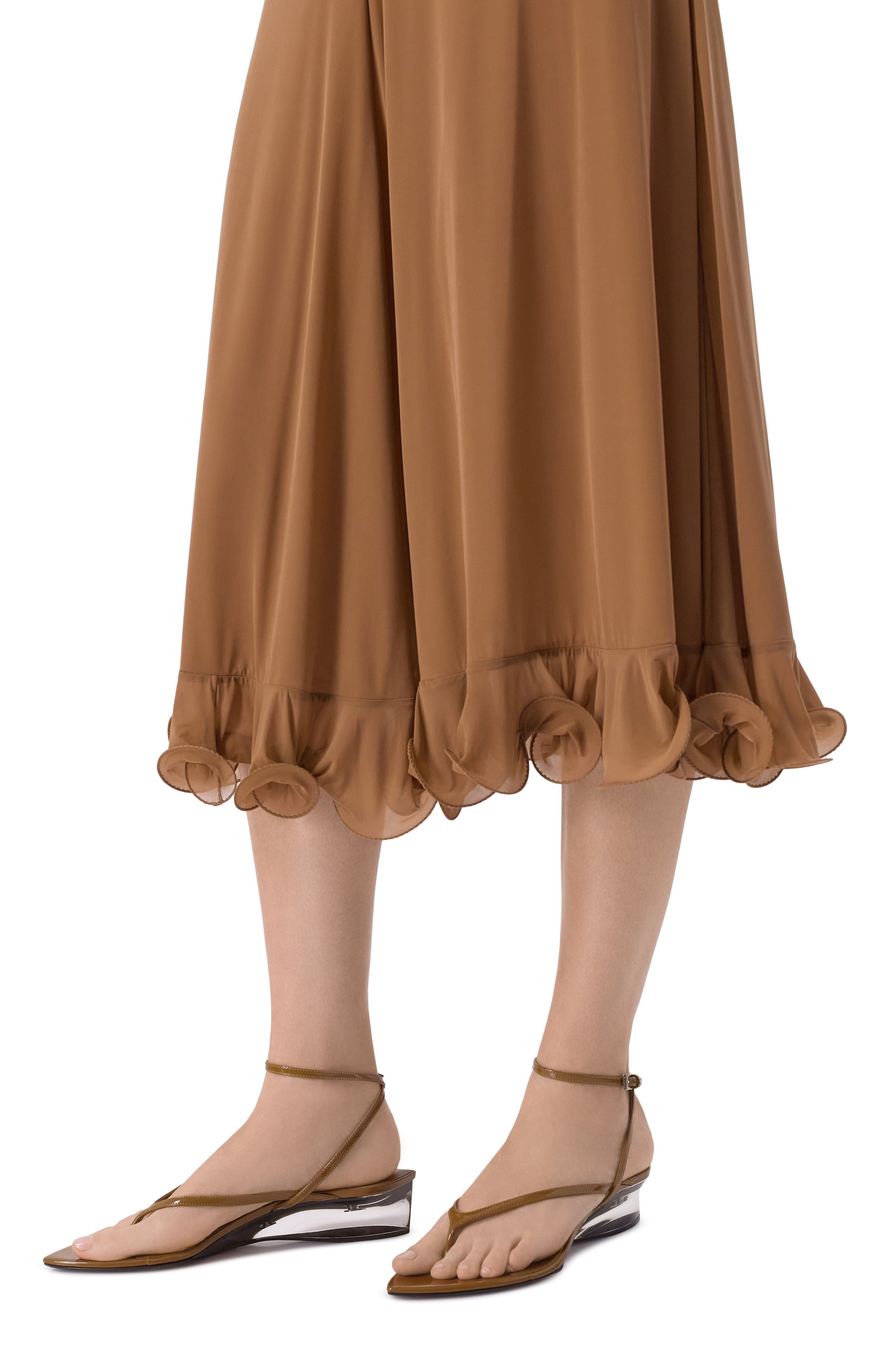 Кожаные босоножки ALAIA, арт. AA3S3006I037, фото 2