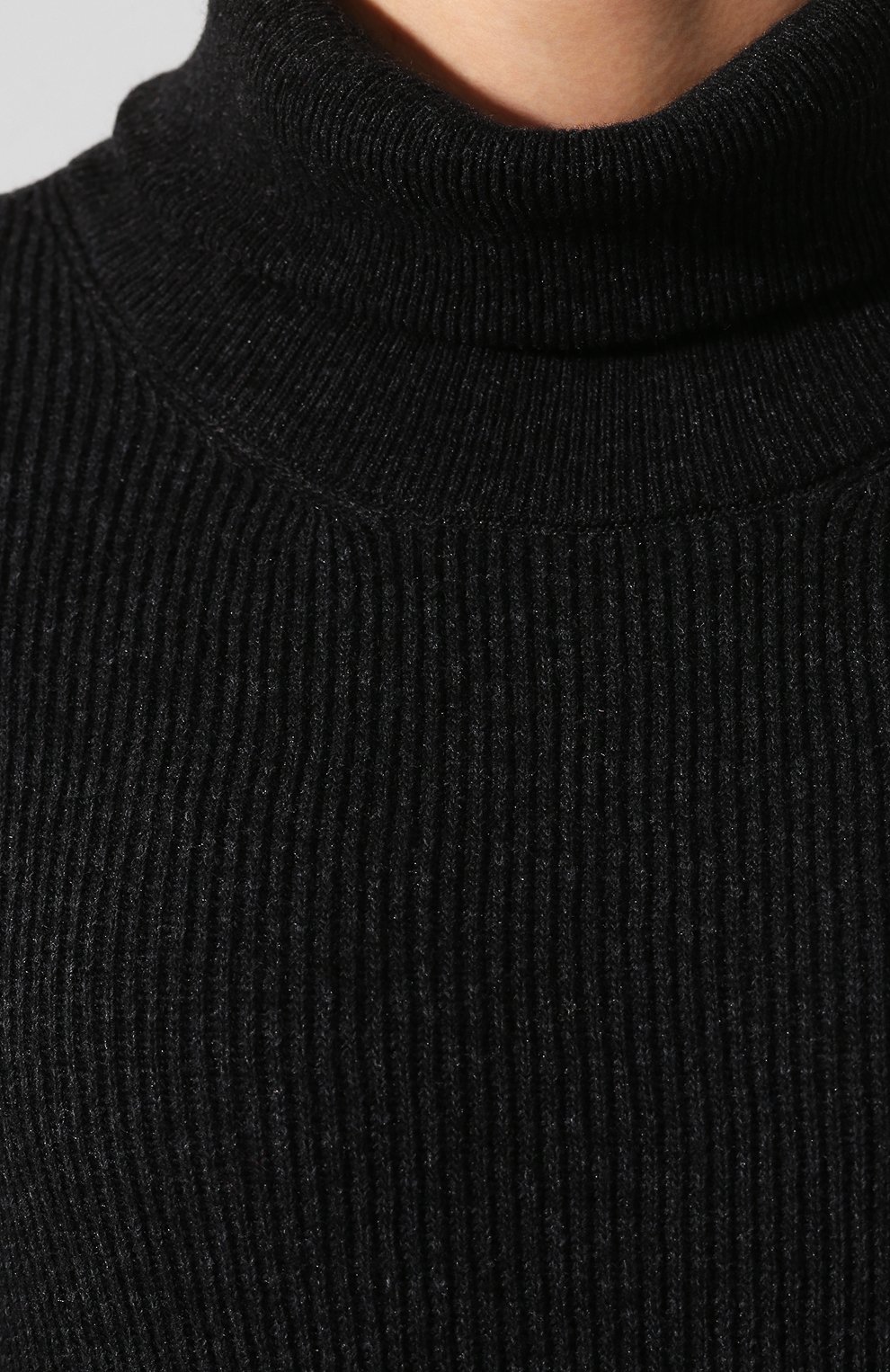 Платье с поясом NANUSHKA серого цвета по цене 52050 руб., арт. CANAAN_CHARC0AL_CASHMERE BLEND RIB, фото 5 Платье с поясом NANUSHKA, арт. CANAAN_CHARC0AL_CASHMERE BLEND RIB, фото 5
