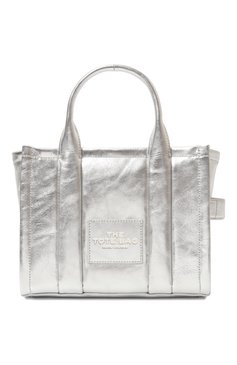 Женский сумка MARC JACOBS (THE) серебряного цвета, арт. 2F3HTT004H01 | Фото 1 (Сумки-технические: Сумки через плечо, Сумки-шопперы, Сумки top-handle; Размер: medium; Материал: Натуральная кожа; Материал сплава: Проставлено; Ремень/цепочка: На ремешке; Драгоценные камни: Проставлено)