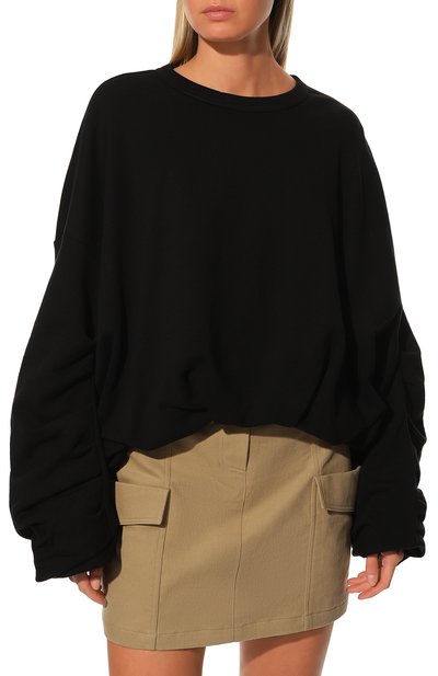 Хлопковый свитшот DRIES VAN NOTEN черного цвета по цене 49200 руб., арт. 222-031131-5611, фото 3 Хлопковый свитшот DRIES VAN NOTEN, арт. 222-031131-5611, фото 3
