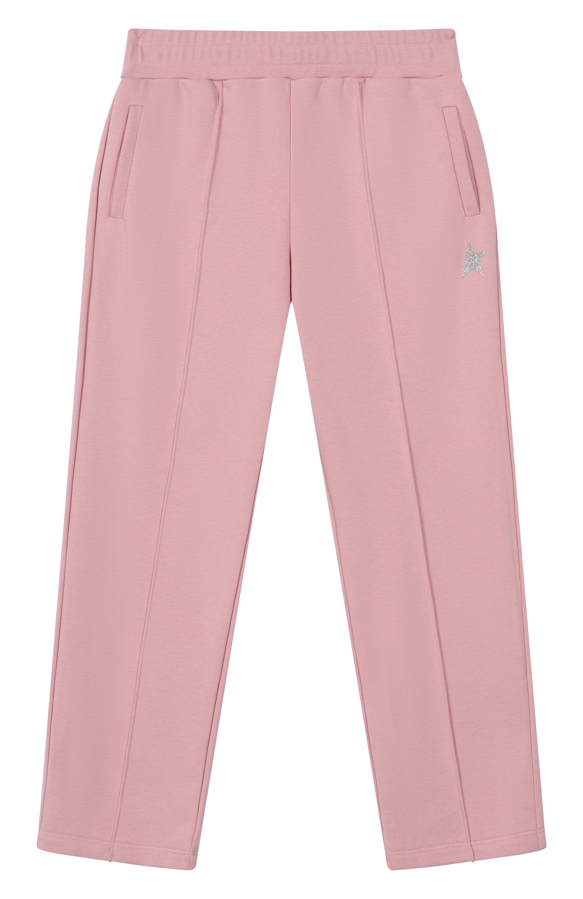 Хлопковые брюки GOLDEN GOOSE DELUXE BRAND светло-розового цвета по цене 13650 руб., арт. GKP01280.P000917, фото 1 Хлопковые брюки GOLDEN GOOSE DELUXE BRAND, арт. GKP01280.P000917, фото 1