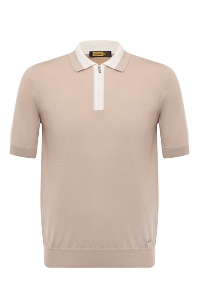 Мужская поло из хлопка и шелка ZILLI, арт. MBZ-PZ002-CLAS1/MC01