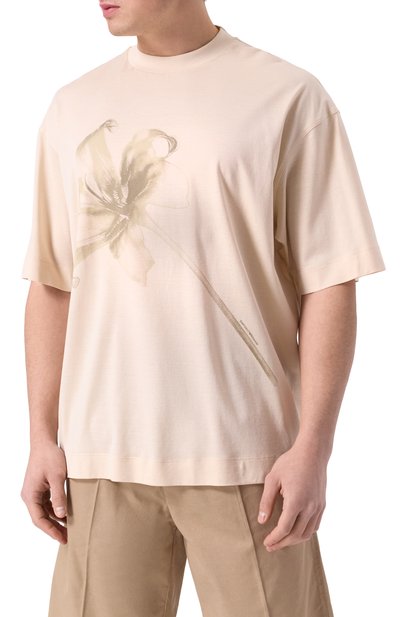 Футболка из лиоцелла и хлопка EMPORIO ARMANI, арт. EM001460/AF10017, фото 3