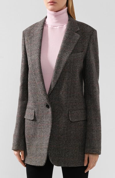 Шерстяной жакет DRIES VAN NOTEN серого цвета по цене 71950 руб., арт. 192-10434-8188, фото 3 Шерстяной жакет DRIES VAN NOTEN, арт. 192-10434-8188, фото 3