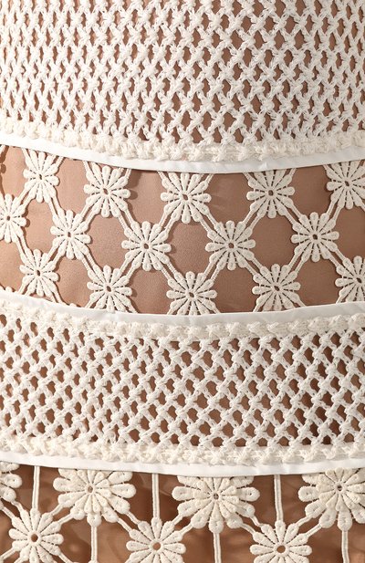 Платье-макси SELF-PORTRAIT белого цвета по цене 36100 руб., арт. SP21-037M, фото 5 Платье-макси SELF-PORTRAIT, арт. SP21-037M, фото 5