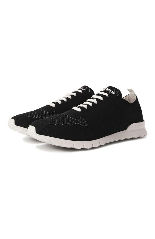 Текстильные кроссовки Kiton USSFITSN0115203_12-13 Чёрный USSFITSN0115203_12-13