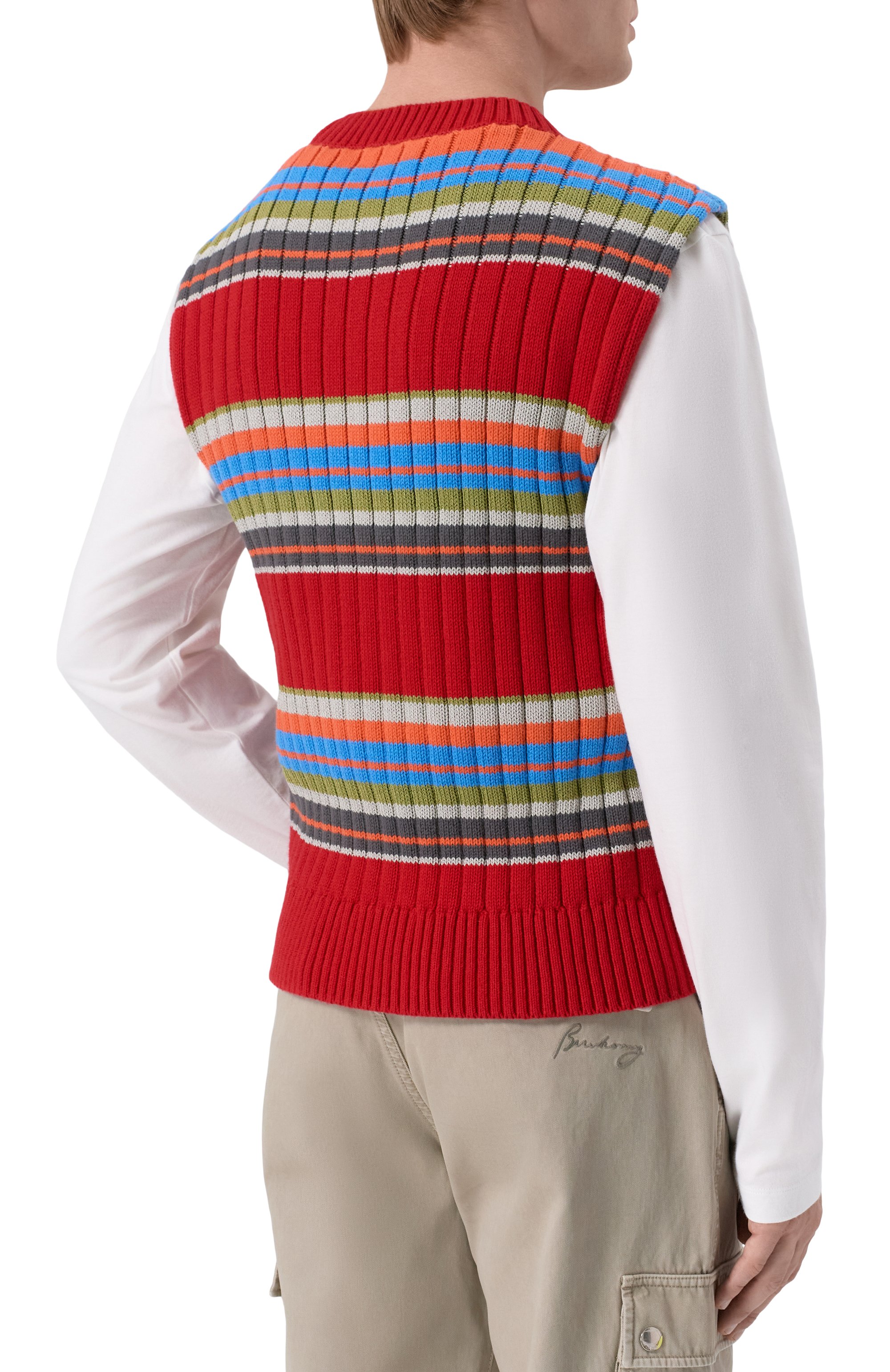 Жилет из хлопка и шерсти DRIES VAN NOTEN, арт. 021235/3730, фото 4