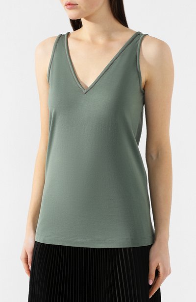 Хлопковый топ BRUNELLO CUCINELLI, арт. M0045B0332, фото 3
