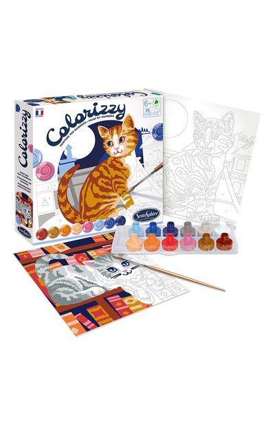 Раскраска по номерам кошки SENTOSPHERE, арт. 4503