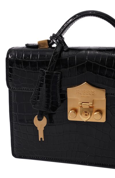 Сумка flash natale small из кожи крокодила RUBEUS MILANO, арт. 204/13DCNBLAC 201220, фото 4