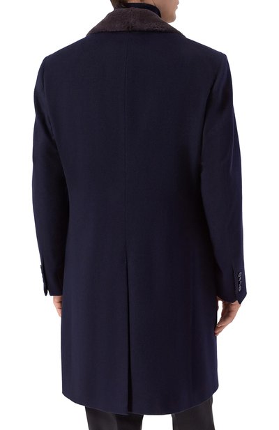 Кашемировое пальто с воротником из бобра STEFANO RICCI, арт. M1ZF992C10/C060HC/60, фото 4