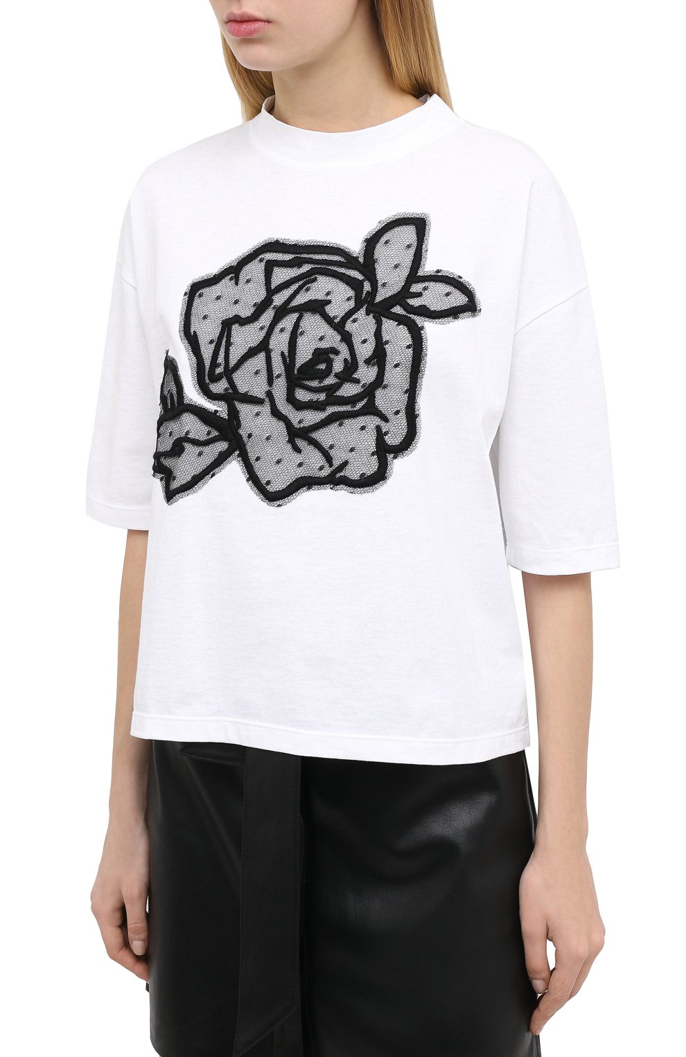 Хлопковая футболка REDVALENTINO, арт. UR0MG07U/5J7, фото 3