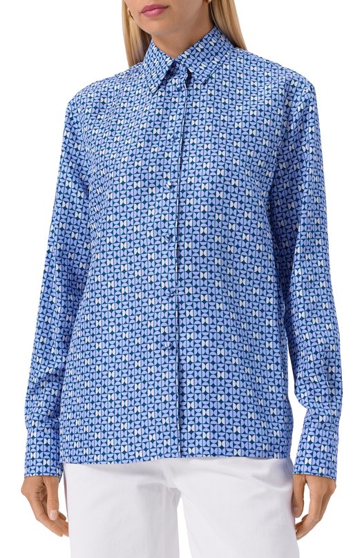 Шелковая рубашка MVST M25.1MW.B006/D10080 Голубой  M25.1MW.B006/D10080 Фото 3