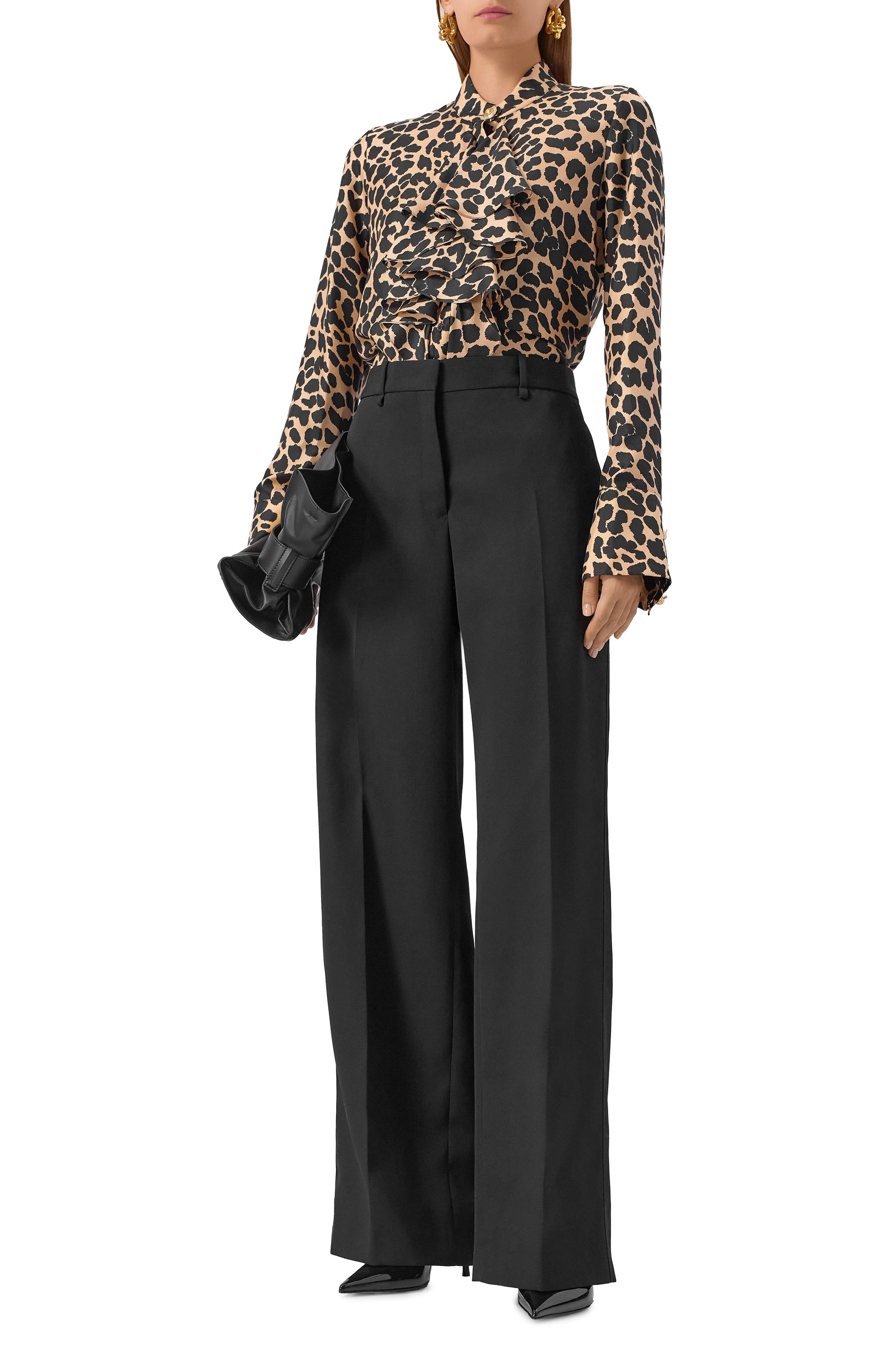 Шелковая блузка BALMAIN, арт. FF1HR150/SF10, фото 2