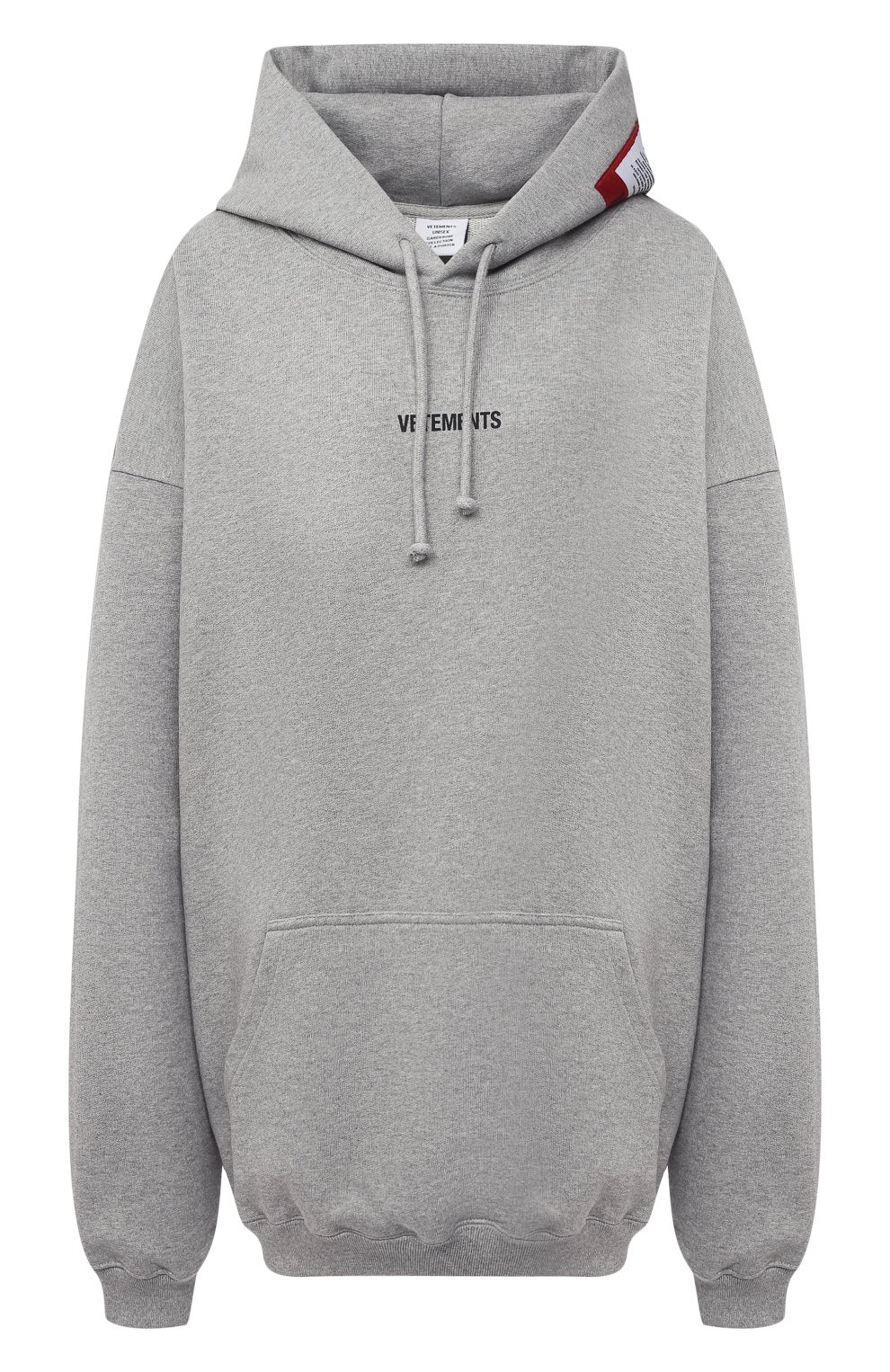 Хлопков ое худи VETEMENTS, арт. UE51TR550G 1601/W, фото 1