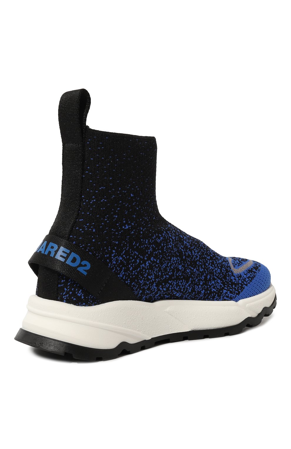 Текстильные кроссовки DSQUARED2 синего цвета по цене 37900 руб., арт. 75632/28-35, фото 3 Текстильные кроссовки DSQUARED2, арт. 75632/28-35, фото 3