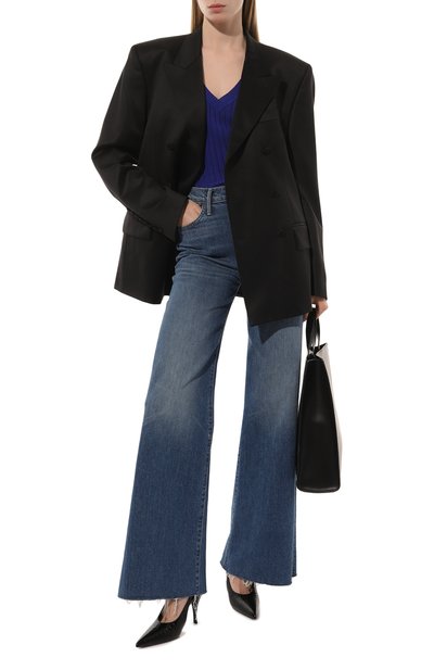 Хлопковый пуловер P.A.R.O.S.H. синего цвета по цене 21650 руб., арт. CASSANDRA-D511620, фото 2 Хлопковый пуловер P.A.R.O.S.H., арт. CASSANDRA-D511620, фото 2