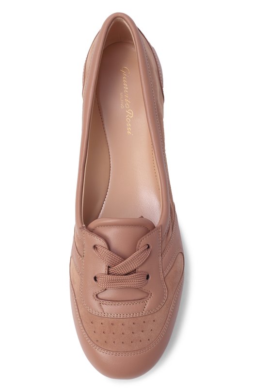 Кожаные балетки Gianvito Rossi G25321.05G0M.NFCPRLP Бежевый  G25321.05G0M.NFCPRLP Фото 6