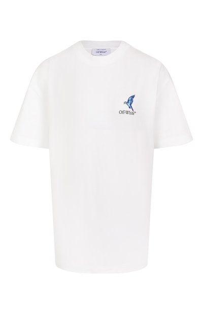 Женская хлопковая футболка OFF-WHITE, арт. 0WAA089S25JER0040110