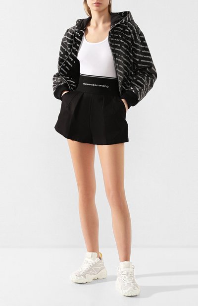 Хлопковые шорты ALEXANDER WANG, арт. 1WC1204224, фото 2
