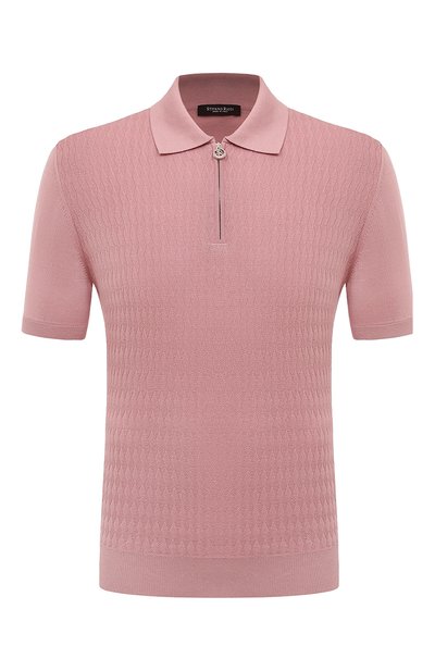 Мужская поло из шелка и хлопка STEFANO RICCI, арт. K818066P31/F24171