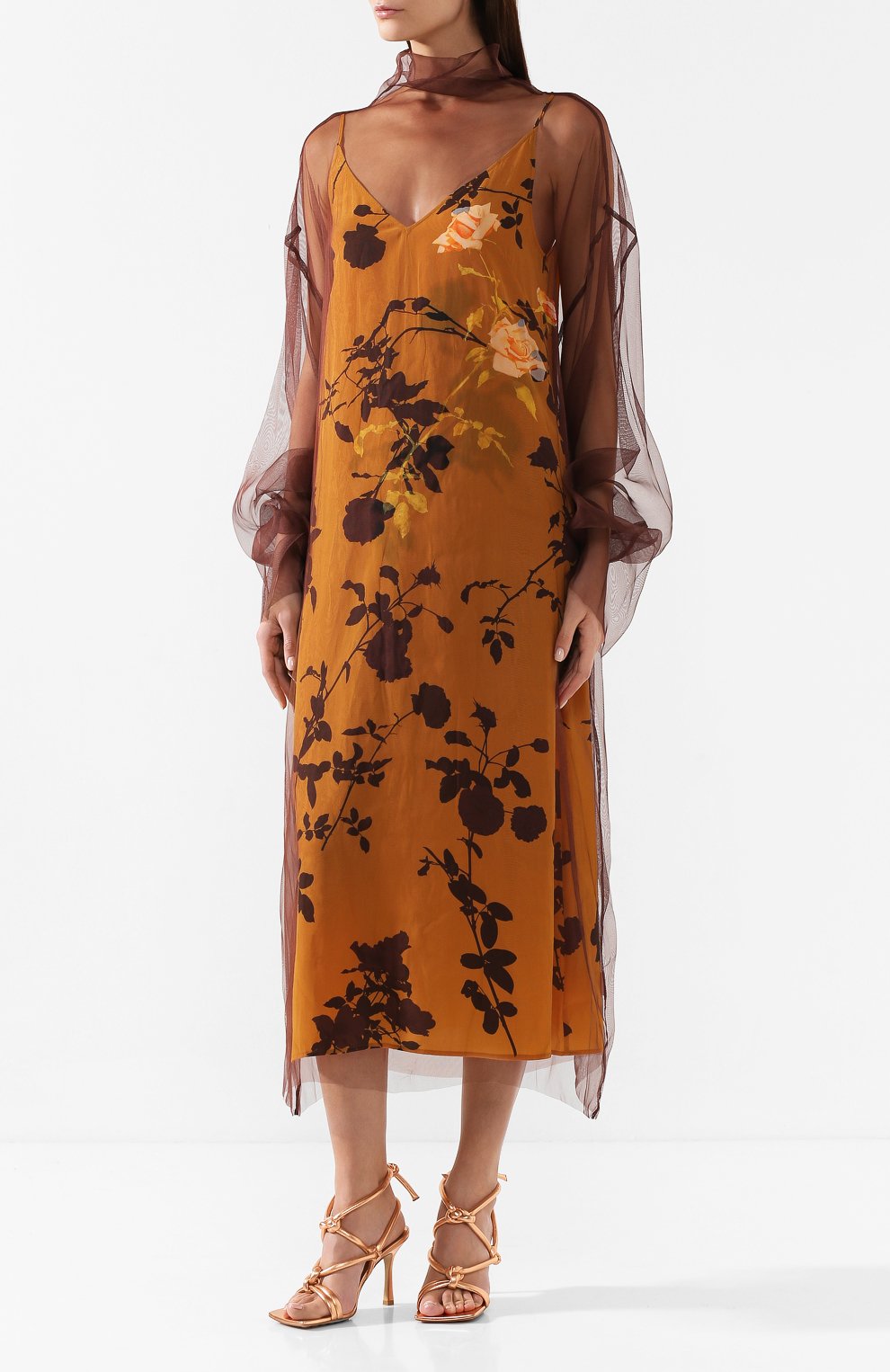 Шелковое платье-туника DRIES VAN NOTEN, арт. 192-11015-8132, фото 3