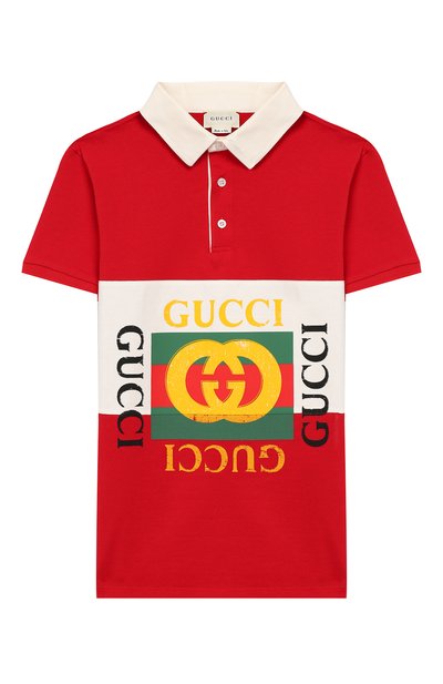Хлопковое поло GUCCI, арт. 540634/XJAAM, фото 1
