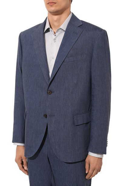 Костюм изо льна и шерсти CORNELIANI, арт. 93X008_935002/9318440_1, фото 4