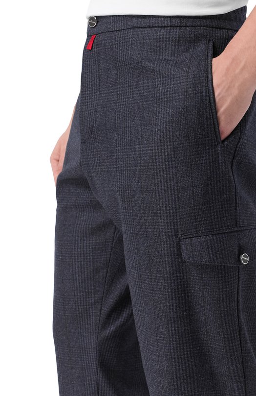 Шерстяные брюки Kiton UPLACTK0127G07 Синий  UPLACTK0127G07 Фото 5