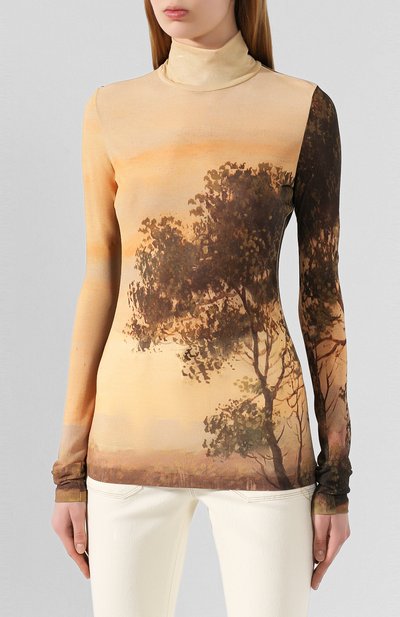 Водолазка из вискозы ACNE STUDIOS бежевого цвета по цене 20950 руб., арт. AL0140/W, фото 3 Водолазка из вискозы ACNE STUDIOS, арт. AL0140/W, фото 3