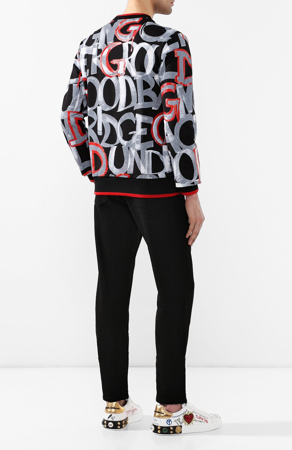 Кожаные кеды portofino DOLCE & GABBANA, арт. CS1539/AH029, фото 2