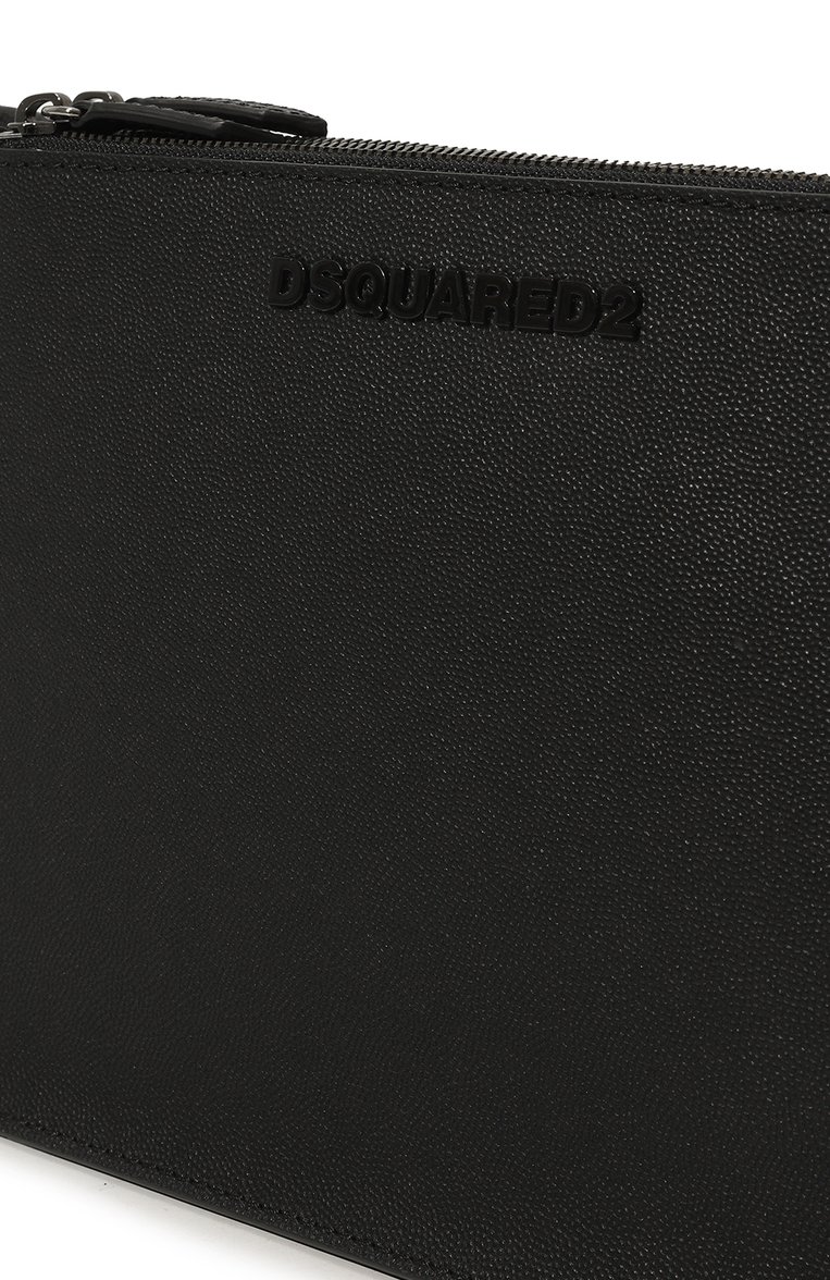 Мужская клатч DSQUARED2 черного цвета, арт. CLM0015/01507642 | Фото 3 (Материал: Натуральная кожа; Материал сплава: Проставлено; Драгоценные камни: Проставлено; Размер: medium)