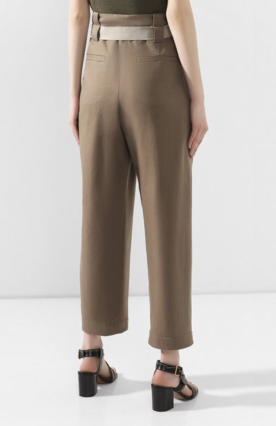 Брюки из смеси льна и хлопка BRUNELLO CUCINELLI, арт. M0H85P7219, фото 4